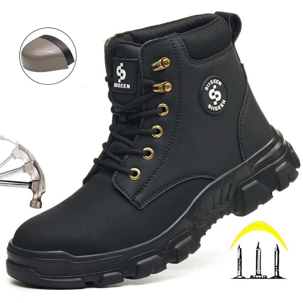 Leather Work Factory - Men's Safety Shoes Steel Toe Anti-