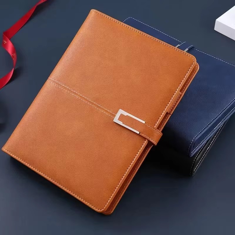 Leather Work Notebook - Leather Journal A5 Hardcover Notebook with