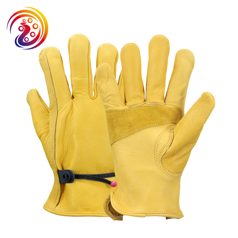 Leather Work Factory - Work Gloves Cowhide Leather Factory Driver