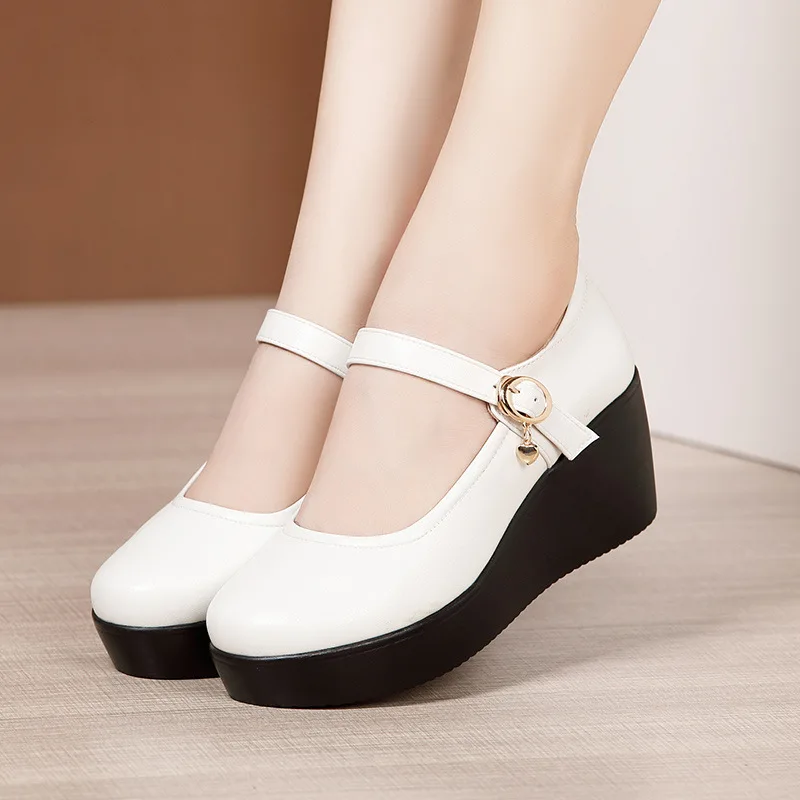 6cm Small Size 32-43 Vintage S - Leather Work Flats Women review and price