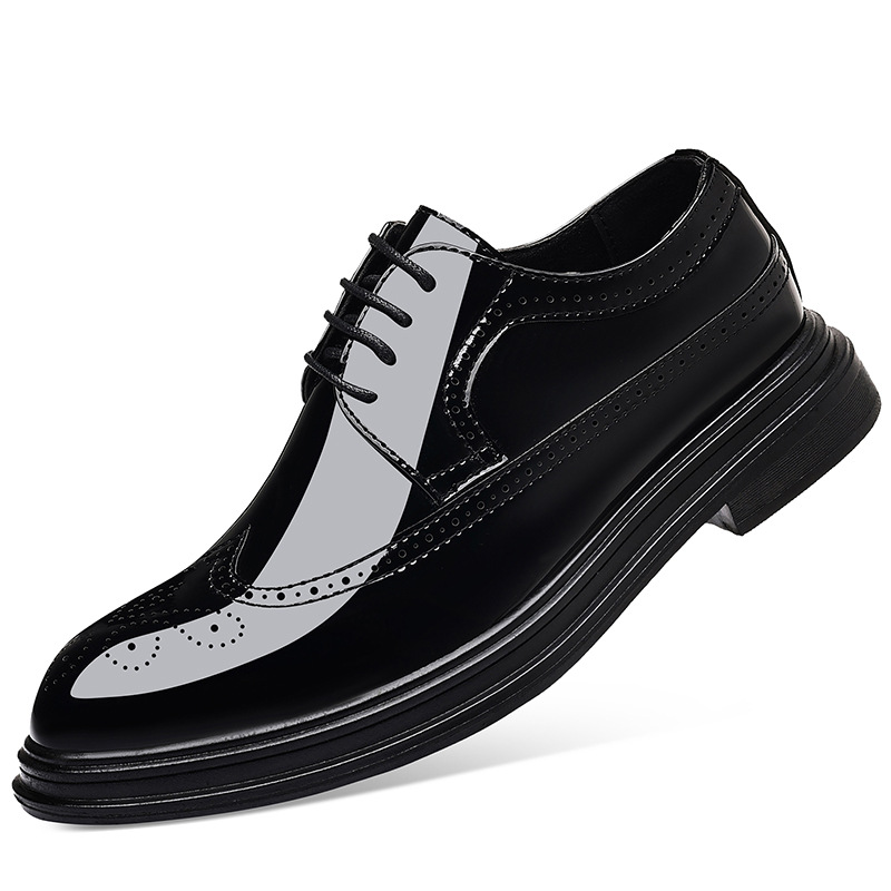 Men's Patent Leather Brogue Dr - Leather Work Dress review and price