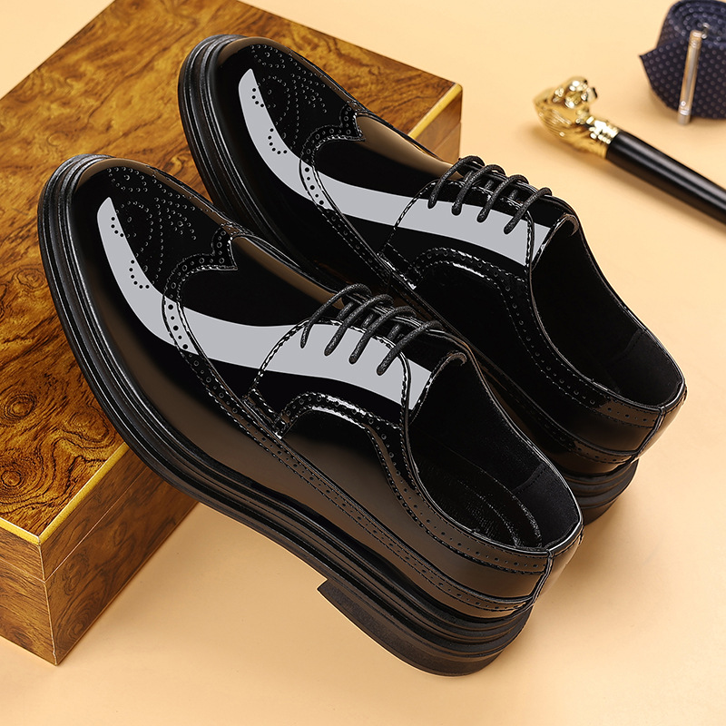 Men's Patent Leather Brogue Dr - Leather Work Dress review and price