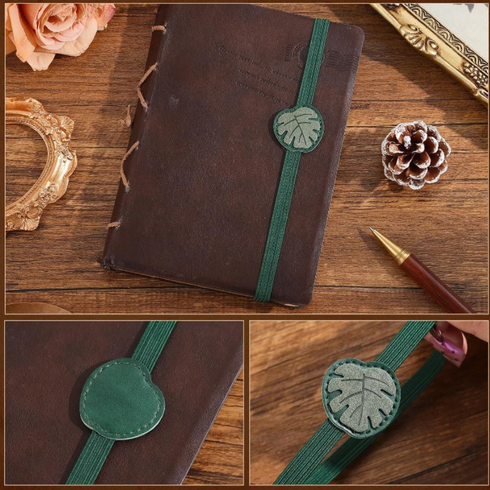 Vintage Elastic Bands Leather  - Leather Work Notebook review and price