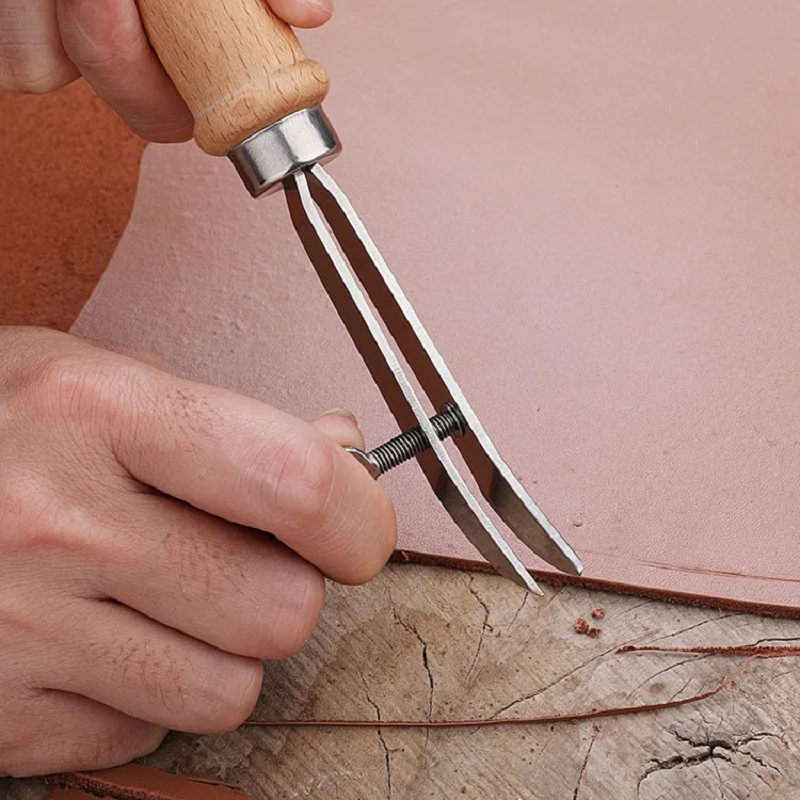 DIY Adjustable Leather Edge Cr - Groover Stitching Tool review and price