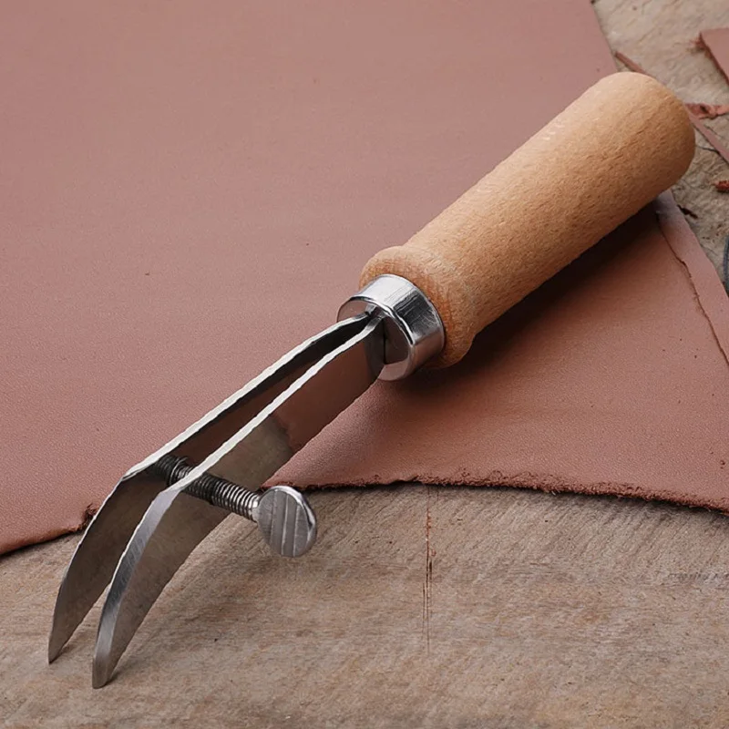 DIY Adjustable Leather Edge Cr - Groover Stitching Tool review and price
