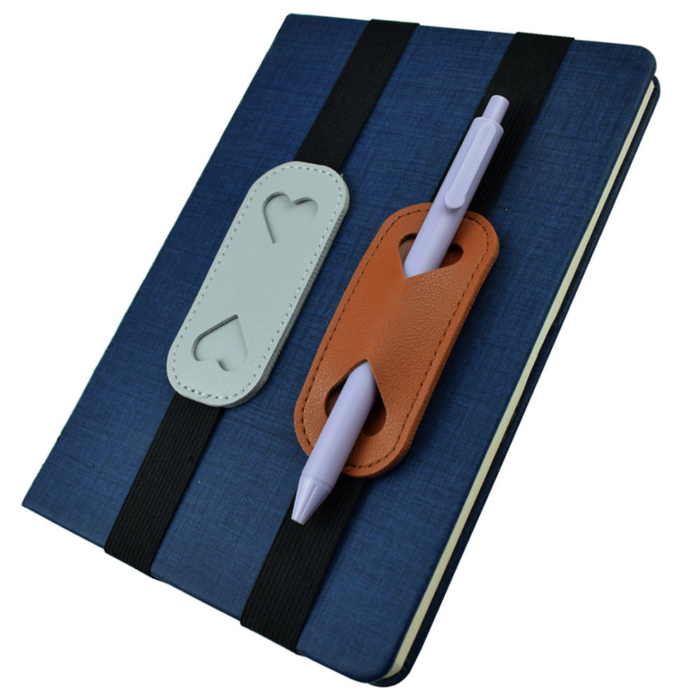 Elastic PU Leather Pen Holder  - Leather Work Notebook review and price
