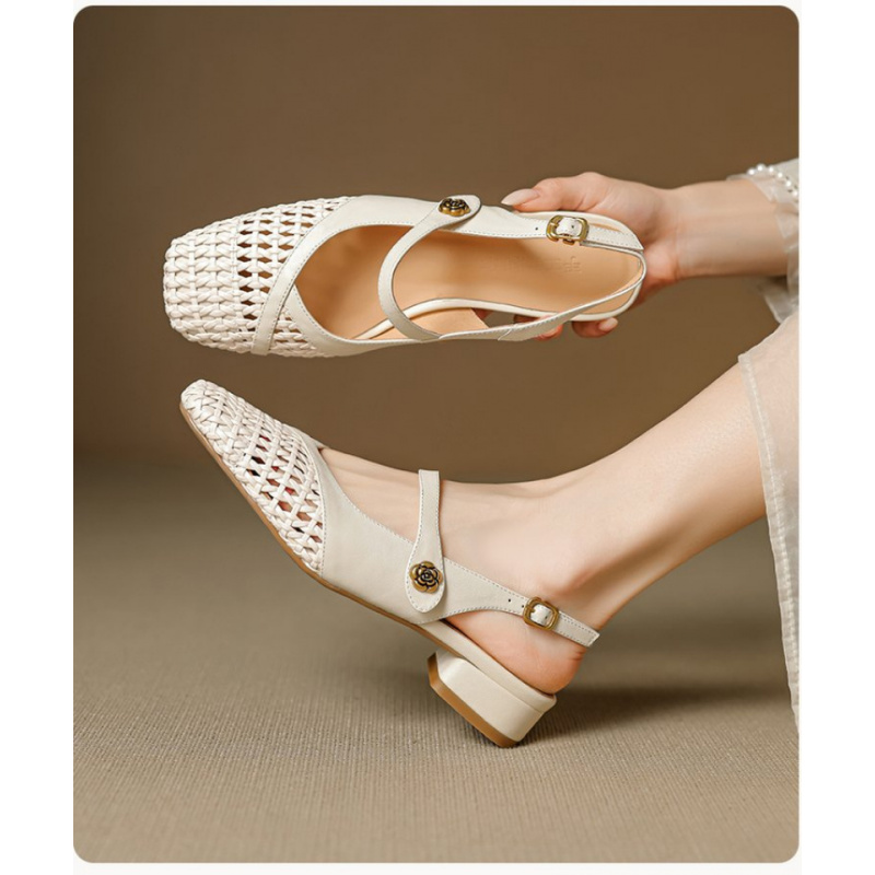 Women's Closed Toe Sandals Wov - Leather Work Flats Women review and price