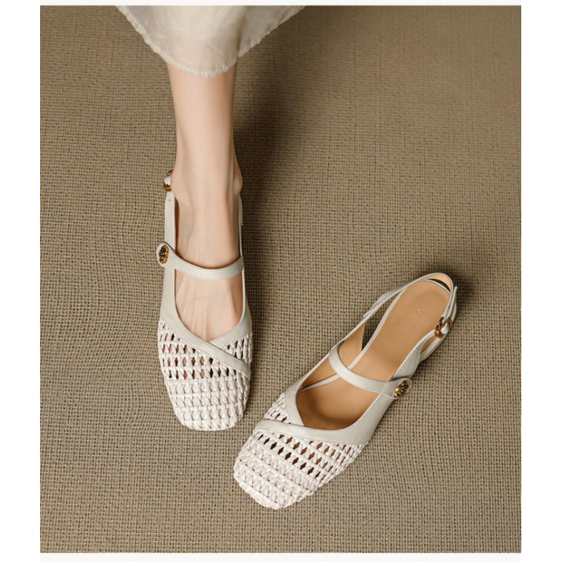 Women's Closed Toe Sandals Wov - Leather Work Flats Women review and price