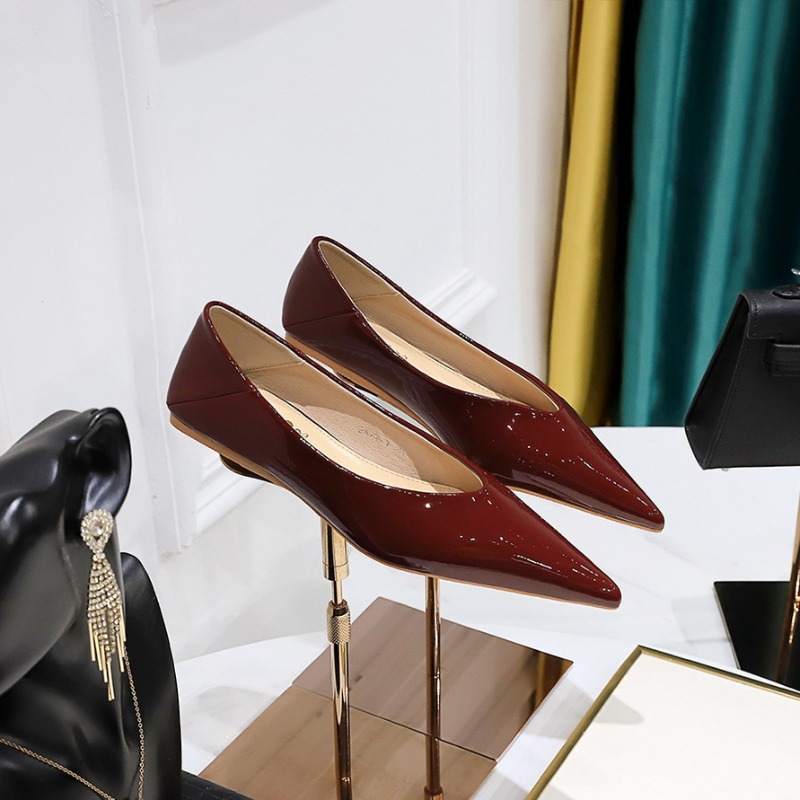 Fashion Women 1cm Low Heels Wo - Leather Work Flats Women review and price