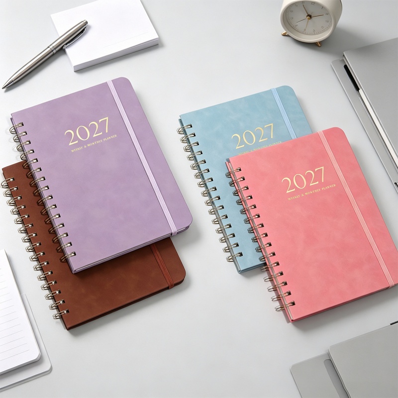 A5 PU Leather 2027 Weekly Mont - Leather Work Notebook review and price