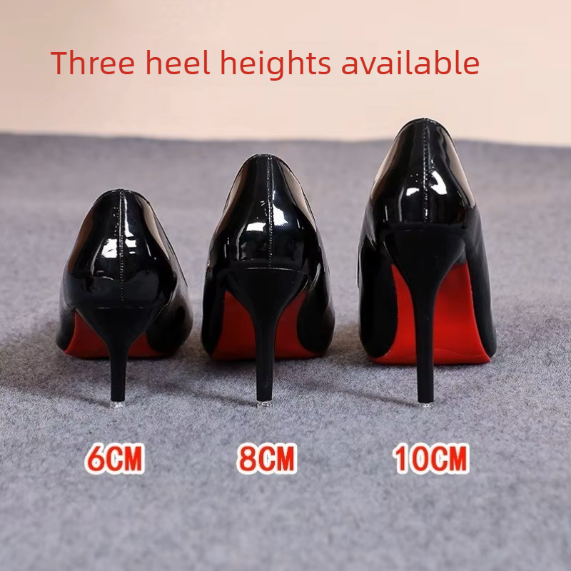 Sexy Pointed Toe Patent Leathe - Leather Work Dress review and price