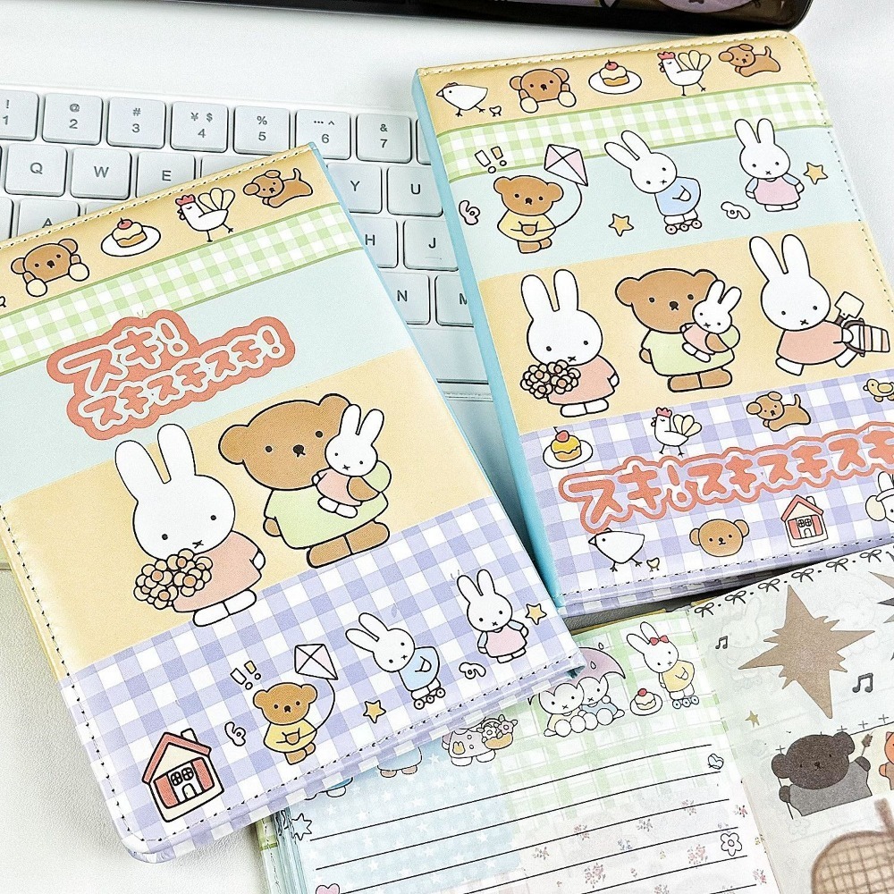 Miffy Rabbit Collage Notebook  - Leather Work Notebook review and price