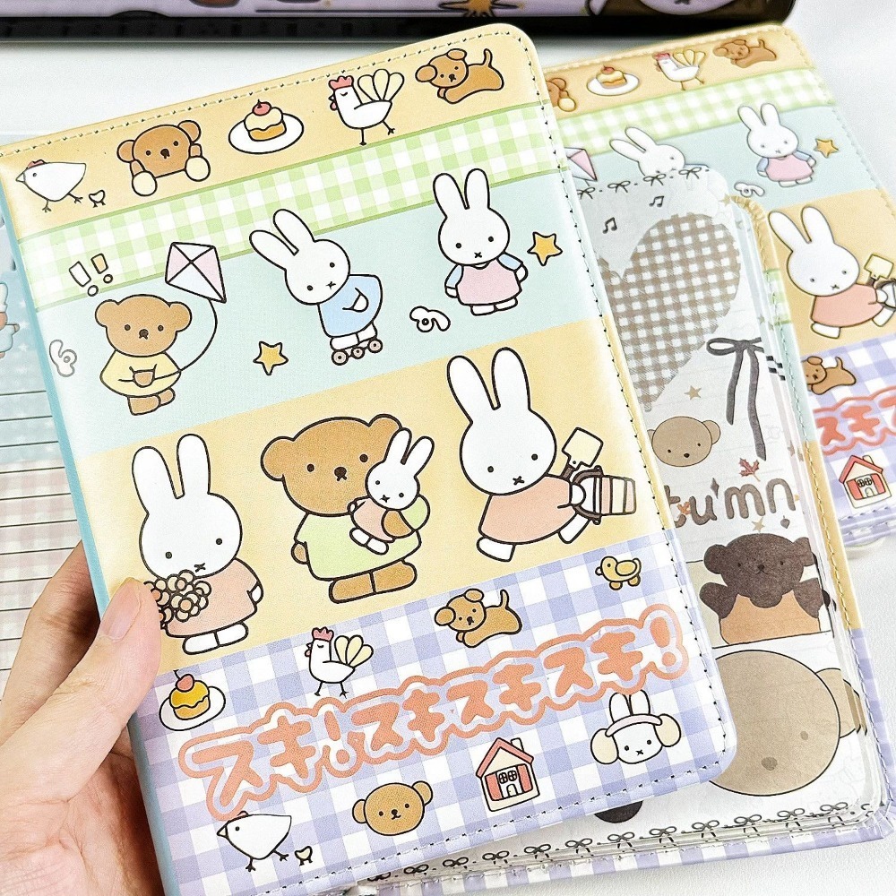 Miffy Rabbit Collage Notebook  - Leather Work Notebook review and price