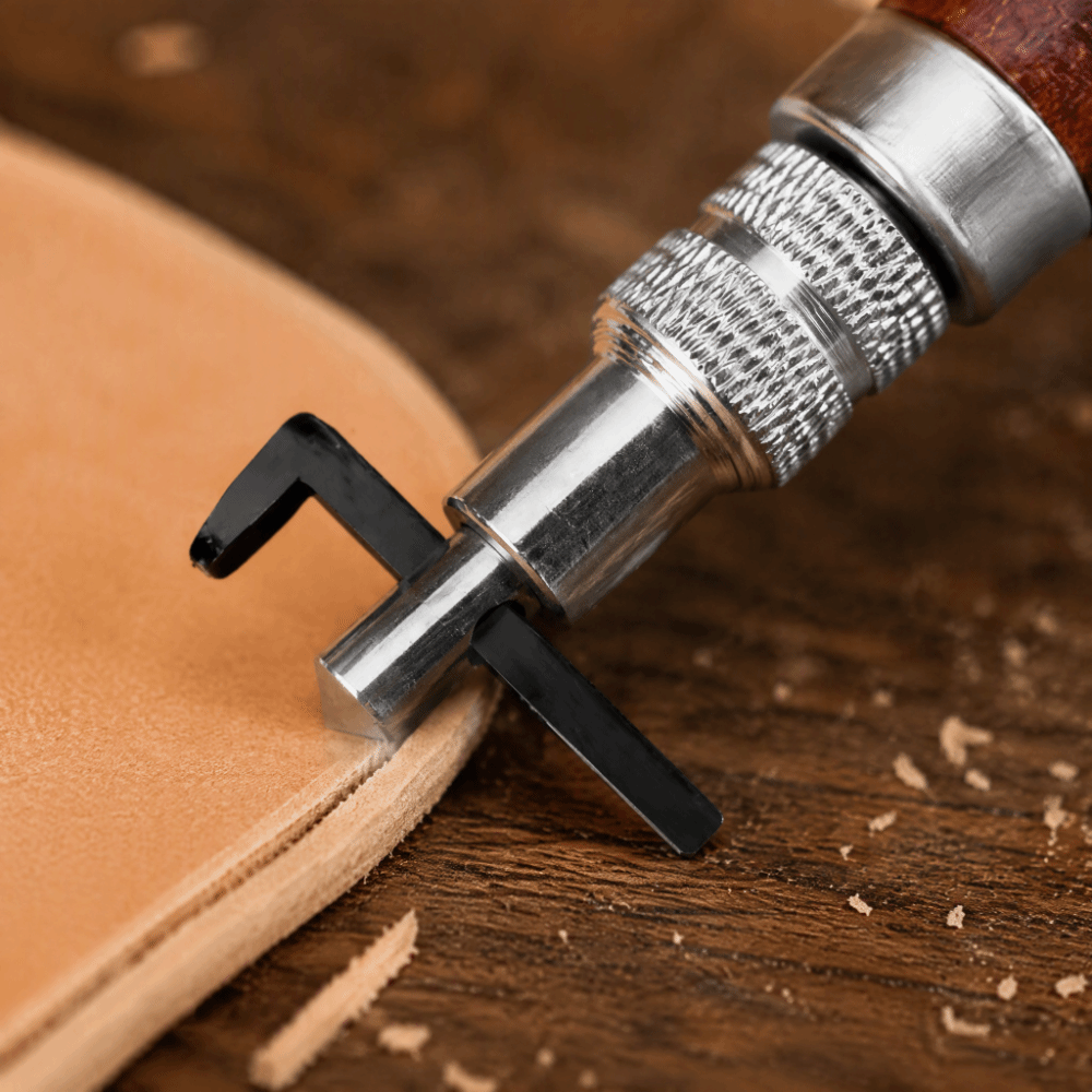 Adjustable Depth Leather Groov - Groover Stitching Tool review and price