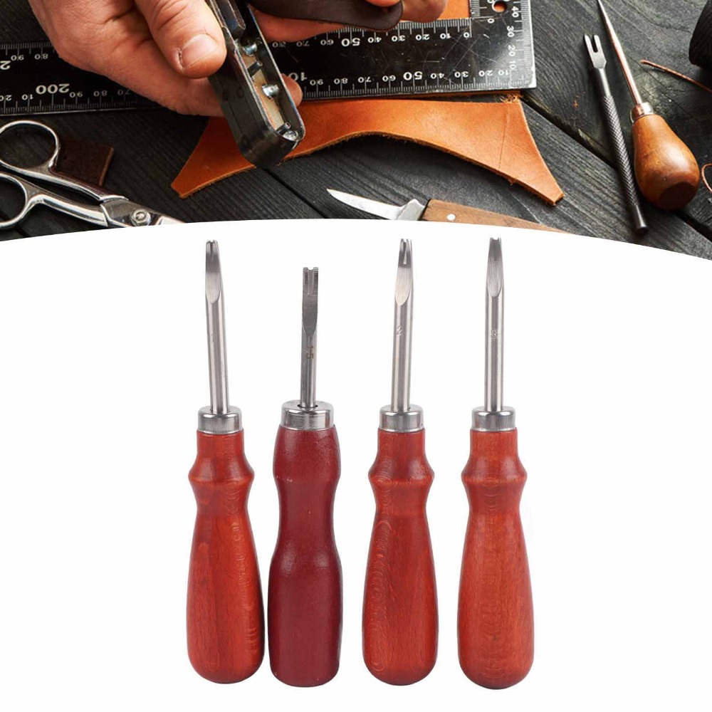 4 PCS Keen Edge Leather Edge B - Leatherwork Edge Beveler review and price