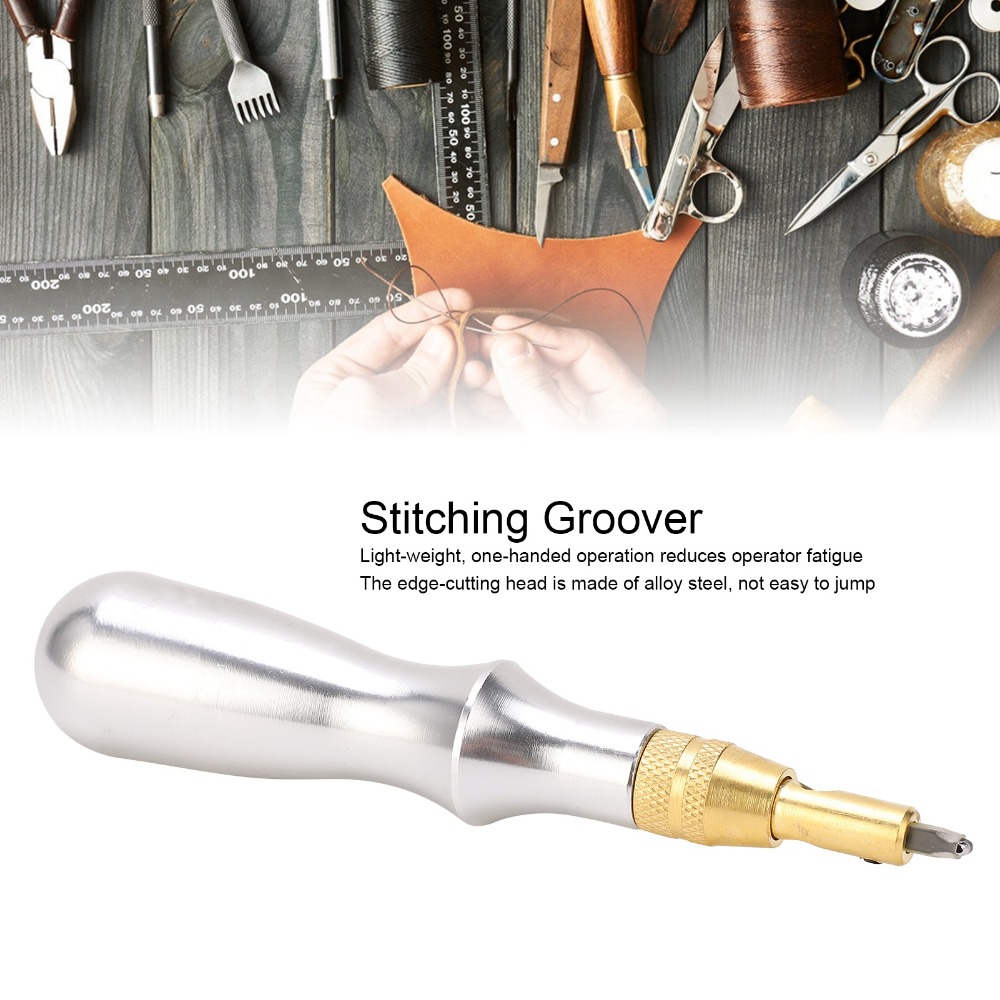 7pcs Aluminum Handle Stitching - Leatherwork Edge Beveler review and price