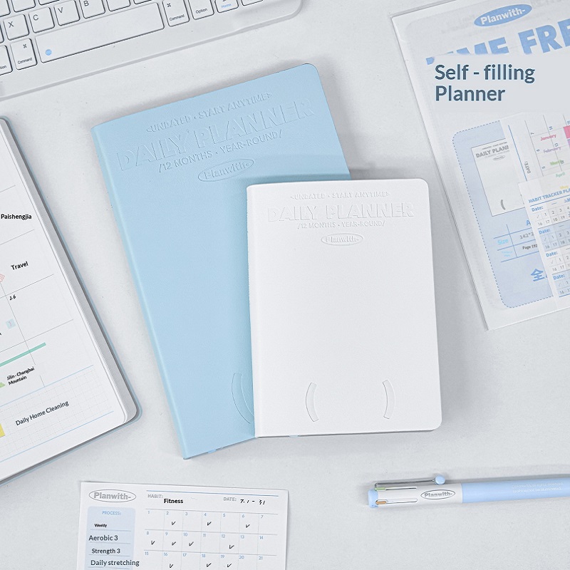 Planwith Self-dated Annual Pla - Leather Work Notebook review and price