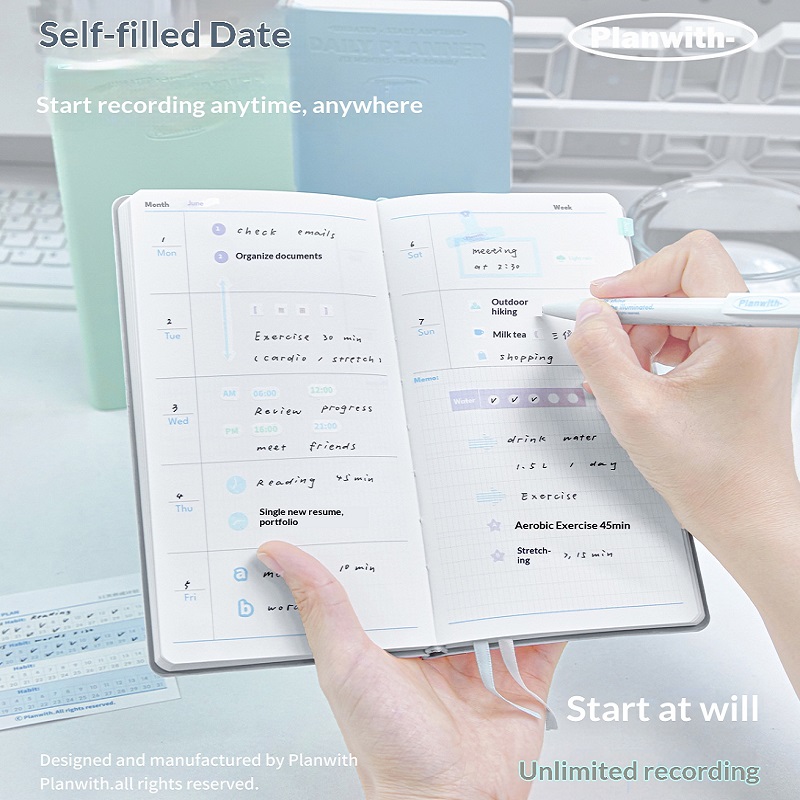 Planwith Self-dated Annual Pla - Leather Work Notebook review and price