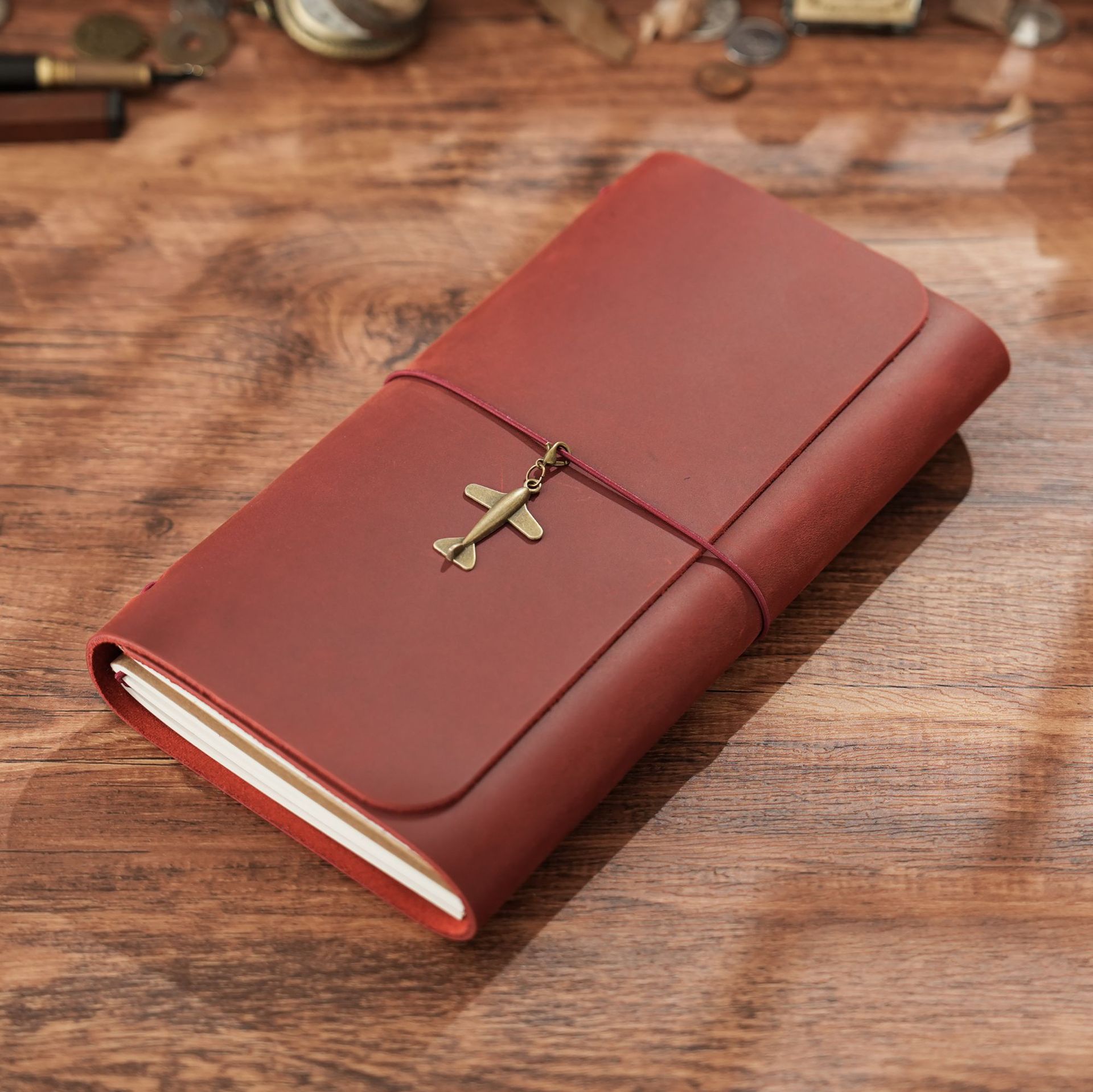 New Arrival Triple Fold TN Tra - Leather Work Notebook review and price