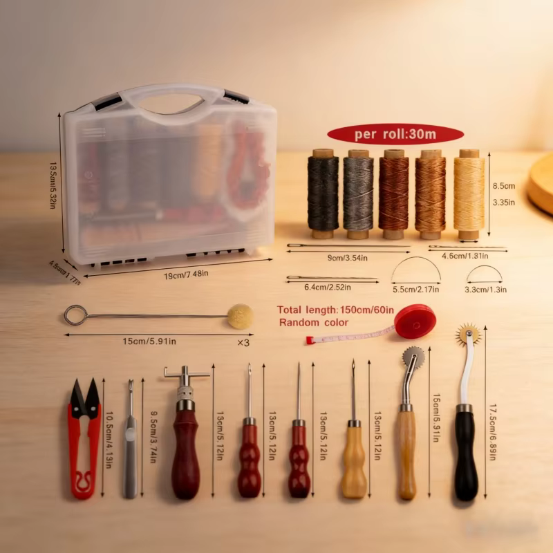 Leather Craft Tool Kit Leather - Groover Stitching Tool review and price