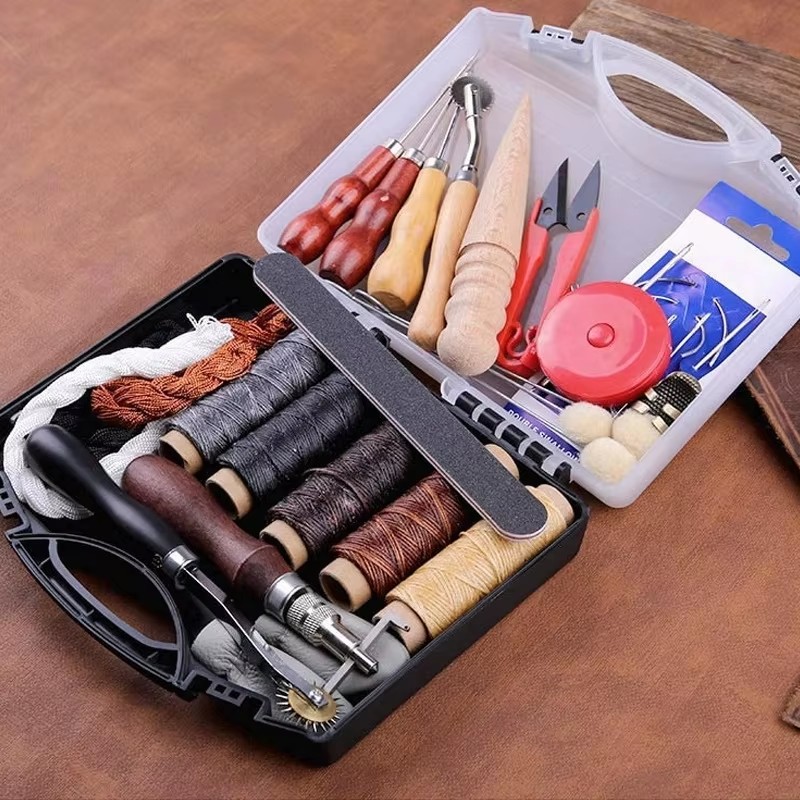 Leather Craft Tool Kit Leather - Groover Stitching Tool review and price