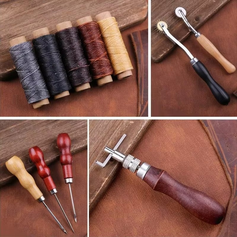 Leather Craft Tool Kit Leather - Groover Stitching Tool review and price