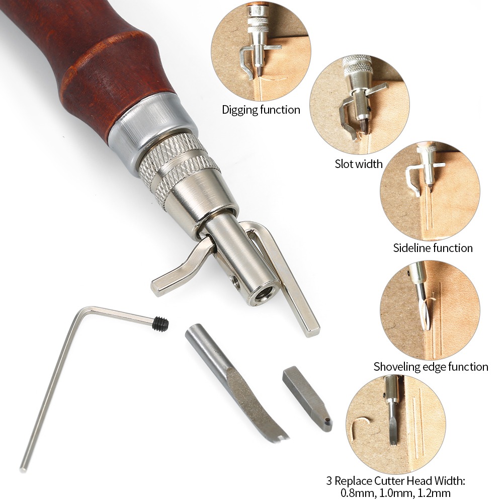 Adjustable Leather Stitching G - Groover Stitching Tool review and price