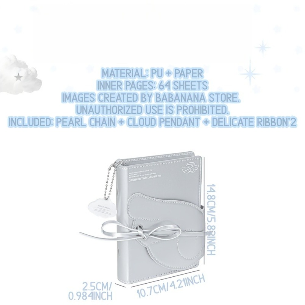 Kawaii Angel Wings Notebook A7 - Leather Work Notebook review and price