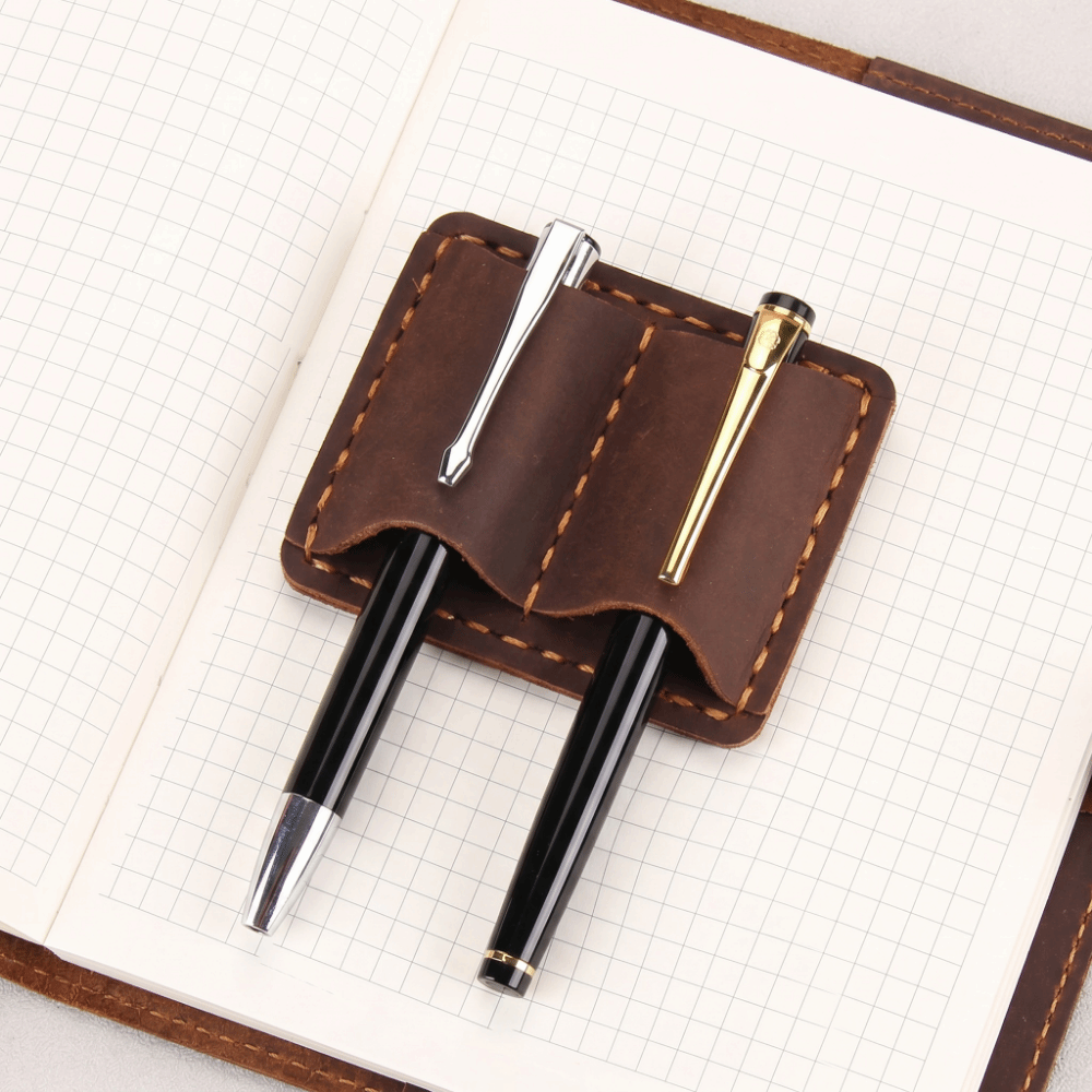 Double Vintage Leather Pen Loo - Leather Work Notebook review and price