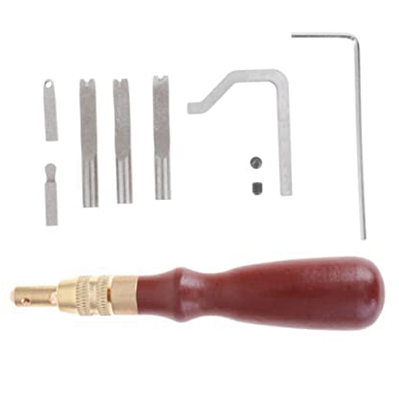 7Pcs Leather Beveler Stitching - Groover Stitching Tool review and price