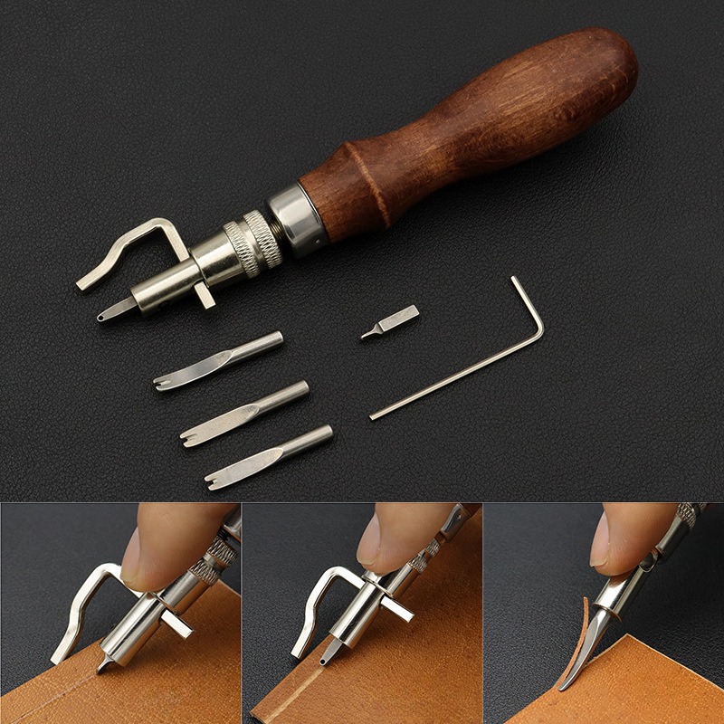 7 in 1 Pro Adjustable Leather  - Leatherwork Edge Beveler review and price
