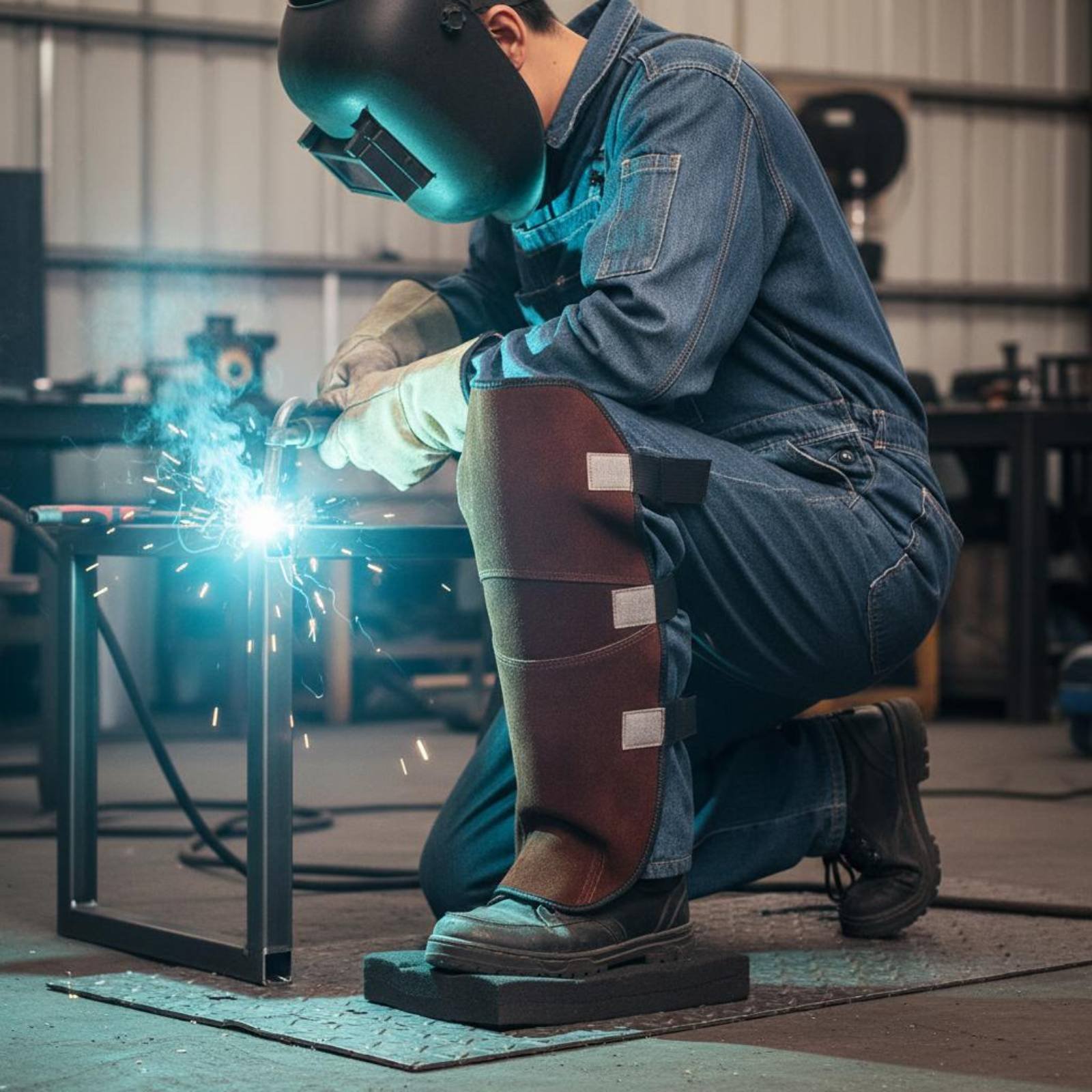 Welder Gaiters  Knee Pads Bovi - Leather Work Knee Pads review and price