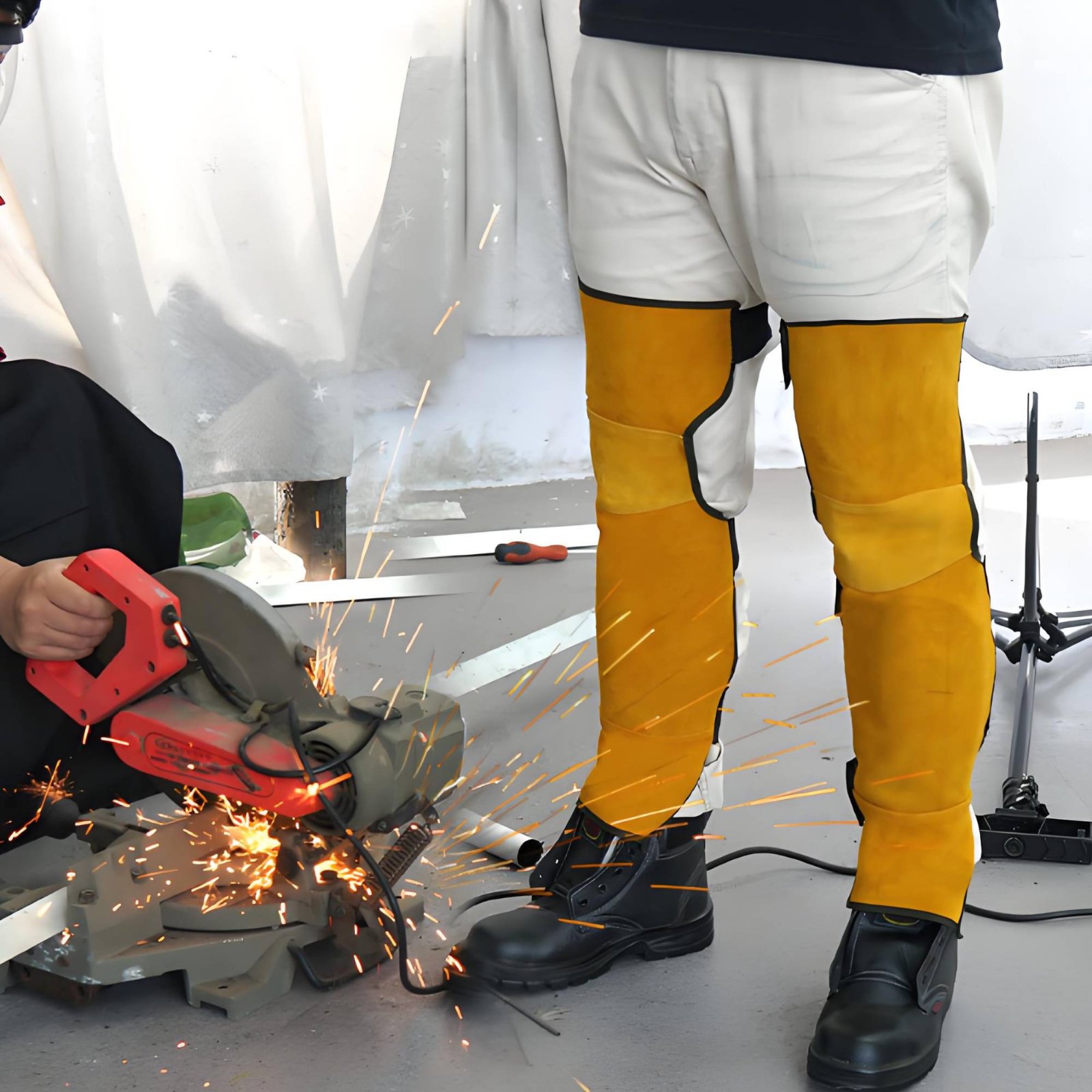 Welder Gaiters  Knee Pads Bovi - Leather Work Knee Pads review and price