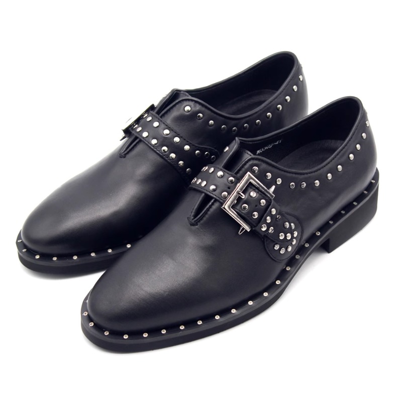 New Fashion Rivet Munk Shoes L - Leather Work Dress review and price