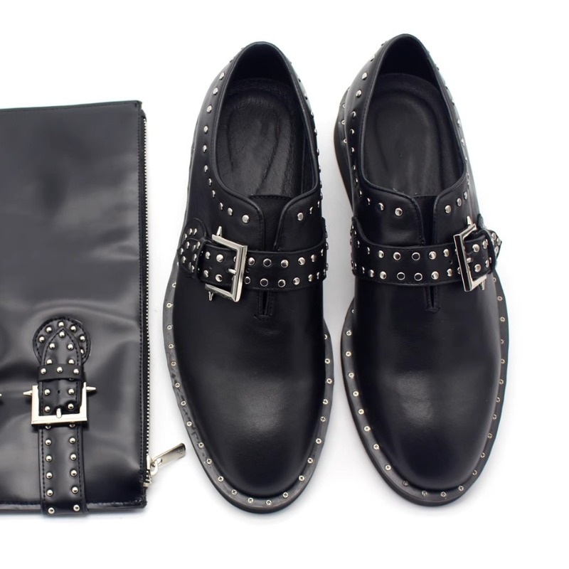 New Fashion Rivet Munk Shoes L - Leather Work Dress review and price
