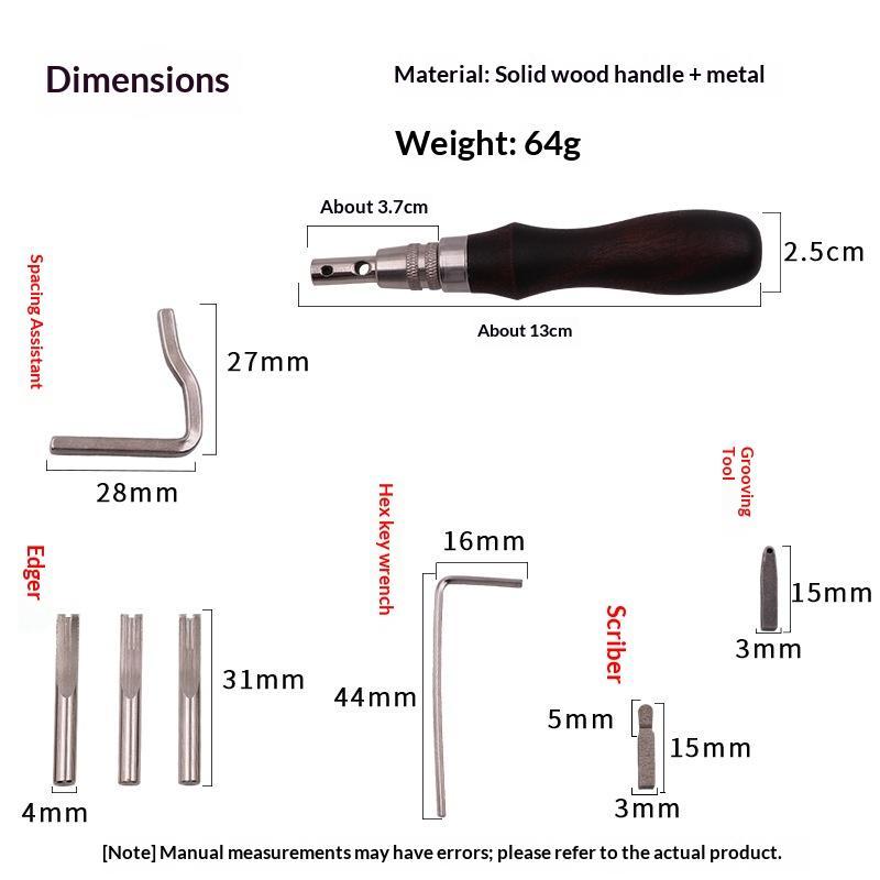 7 In 1 Leather GrooverTool,Pro - Leatherwork Edge Beveler review and price