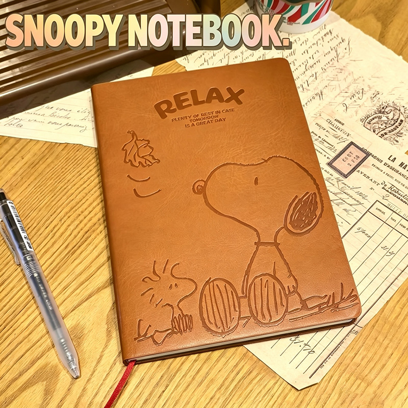 Vintage Snoopy A5 Leather Note - Leather Work Notebook review and price