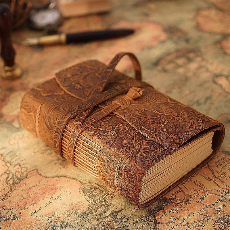 Handmade Leather Notebook Brow - Leather Work Notebook review and price
