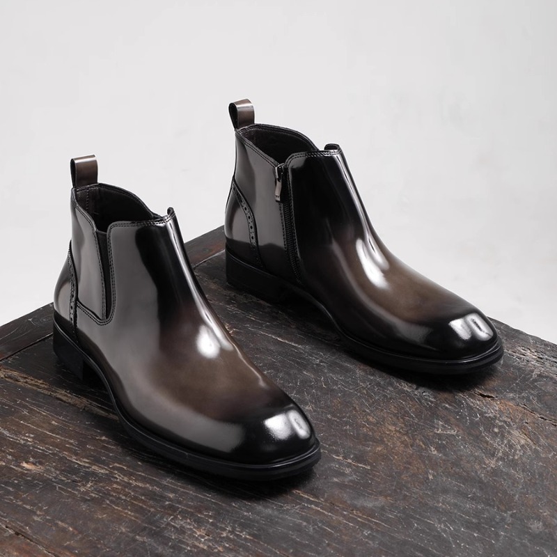 British Men Chelsea Boots Busi - Leather Work Dress review and price